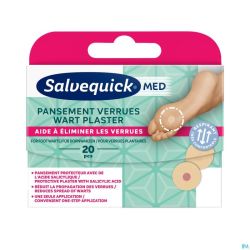 Salvequickmed Verrues Pansements 20