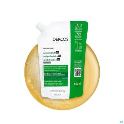 Vichy Dercos Shampooing Antipelliculaire pour Cheveux Gras Recharge 500ml