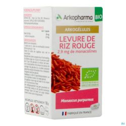 Arkogelules Levure Riz Rouge Bio Gélules 45 