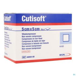 Cutisoft Ster Non Woven 5,0x 5,0cm 75