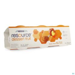 Resource dessert fruit pomme-peche 3x125g 12332842