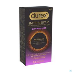 Durex Intensity Préservatifs Extra Lubrifiés 10 Pièces