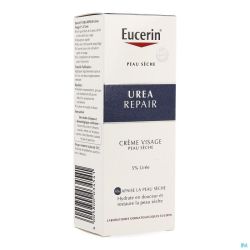 Eucerin Urea 5 % Urea Repair+ Crème Visage 50 Ml