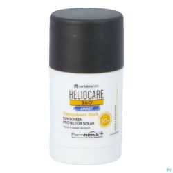 Heliocare 360° Sport Transparent Stick Solaire Lèvres et Visage Spf50+ 25gr