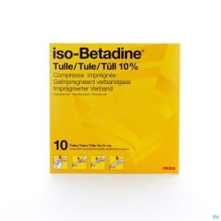 Iso Betadine Tulle 10 Compr