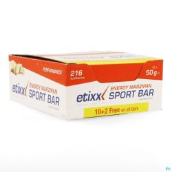 Etixx Energy Marzipan Sport Bar 12x50g