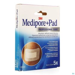 Medipore + Pad 5cmx7,2cm 3562ep 5 Pièce