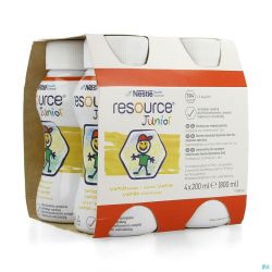 Resource Junior Vanille 4x200 Ml 