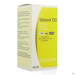 Steovit D3 Citron 500mg/400ui Comprimés Croq. 180 Flacon