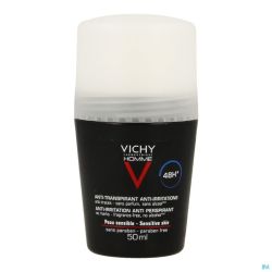 Vichy Homme Déodorant Bille Peau Sensible 48h 50 Ml