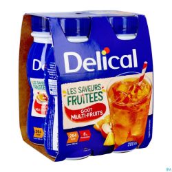 Delical Boisson Fruitee Multi-fruits 4x200ml