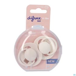 Difrax Dynamic Sucette 6-18m Prime Coconut/ivory 2