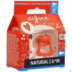 Difrax Sucette Natural +6m I Love