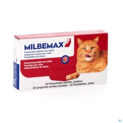 Milbemax chats comprimés pell 2x10