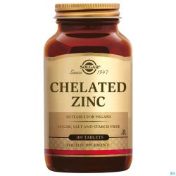 Solgar Chelated Zinc Comprimés 100