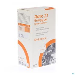 Trisport Ratio 2:1 Energy Gel Green Lemo