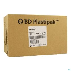 Bd Plastipak Seringue Luer Tuberc. 1ml 120 303172