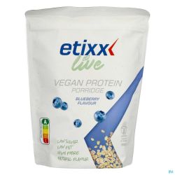 Etixx Live Vegan Protein Porridge Blueberry Poudre 550g