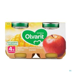 Olvarit Fruit Pomme Mangue Banane 2x125g