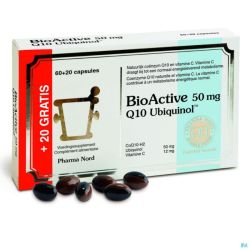Bioactive Q10 60+20 Gélules 50 Mg