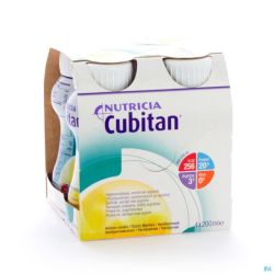 Cubitan Vanille 200 Ml 4 Pièces