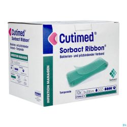 Cutimed Sorbact Ribbon Meches 5cmx200cm 10