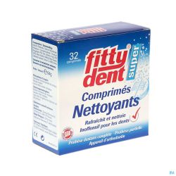 Fittydent Comprimés Nettoyant 32 Comprimés Effervescents