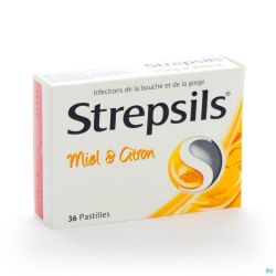 Strepsils Miel & Citron 36 Comprimés A Sucer