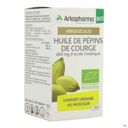 Arkogelules Huile Pepins Courge Bio Gélules 180