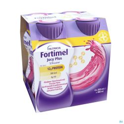 Fortimel Jucy Plus Framb.sensible.fraich4x200ml 185087