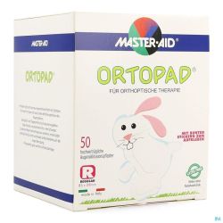 Ortopad Blanc Regular Compresses Oculaires 50 Pièces