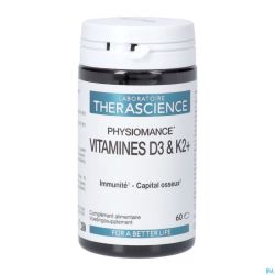 Vitamines D3 & K2+ Caps 60 Physiomance Phy433