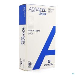 Aquacel Extra Pans Hydrofiber+renf.fibr. 4x10cm 10