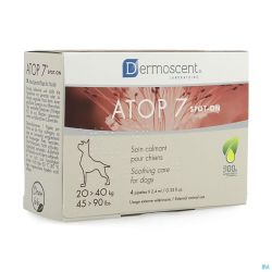 Dermoscent Atop 7 Spot On Chien 20-40kg 4x2,4ml