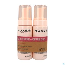 Nuxe Very Rose Duo Mousse Nettoyante 2x150ml