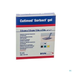 Cutimed Sorbact Gel 7,5x7,5 7261100 10 P