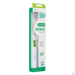 Gum Sonic Daily Brosse Dents Pile Blanche