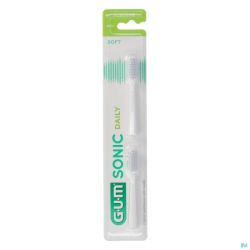 Gum Sonic Daily Brosse Dents Pile Tetes Blanche 2