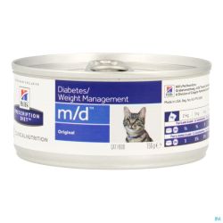 Hills Prescription Diet MD Diabète Contrôle du Poids Chat Pâtée 156gr