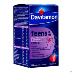 Davitamon Teens Fraise Comprimés 60