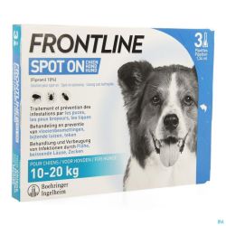 Frontline Spot On pour Chien de 10 à 20kg Pipettes 3x1,34ml