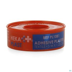 Hekaplast Bande Adhesive Textile 5mx1,25cm Rond 1