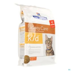 Hills Prescription Diet KD Chat Santé Rénale Croquettes Poulet 1,5kg