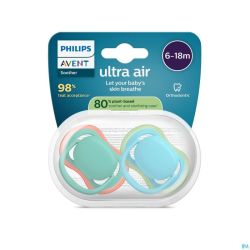 Philips Avent Sucette +6m Air Bleu Nuit/vert 2
