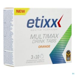 Etixx Multimax Drink Orange Tube Comprimés 3x10