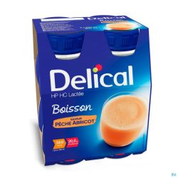 Delical Boisson Lactée Hp-hc Pêche-abricot 4x200ml