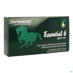 Dermoscent Essential 6 Spot-on Cheval Pipet 4x30ml