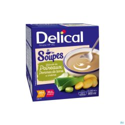 Delical Soupe Veloute Poireaux Pdt & Creme 4x200ml