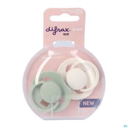 Difrax Dynamic Sucette 0-6m Prime Coco/pistachio 2