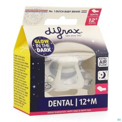Difrax Sucette Dental Nuit +12m 1 Pièce